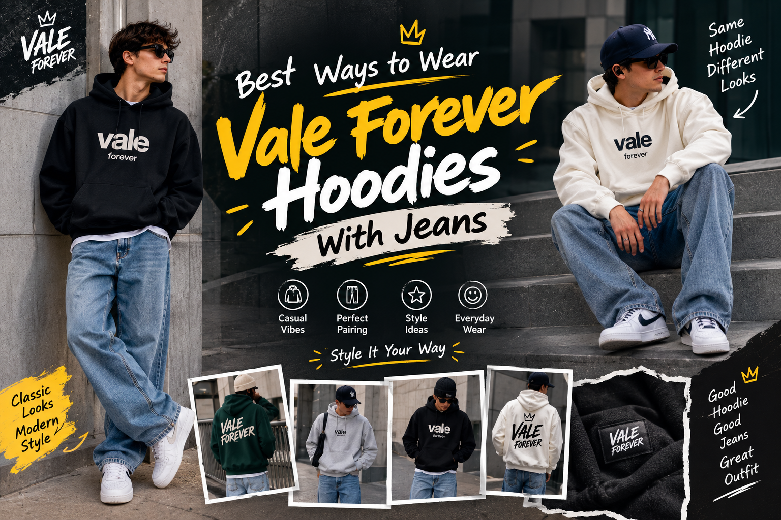 Best Ways to Wear Vale Forever Hoodies With Jeans